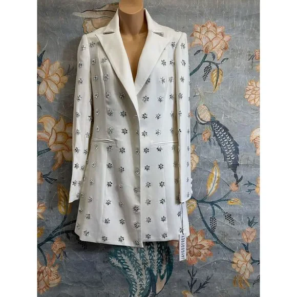 Anthropologie Ace Crystal Tuxedo Dress $400 - Picture 7 of 11